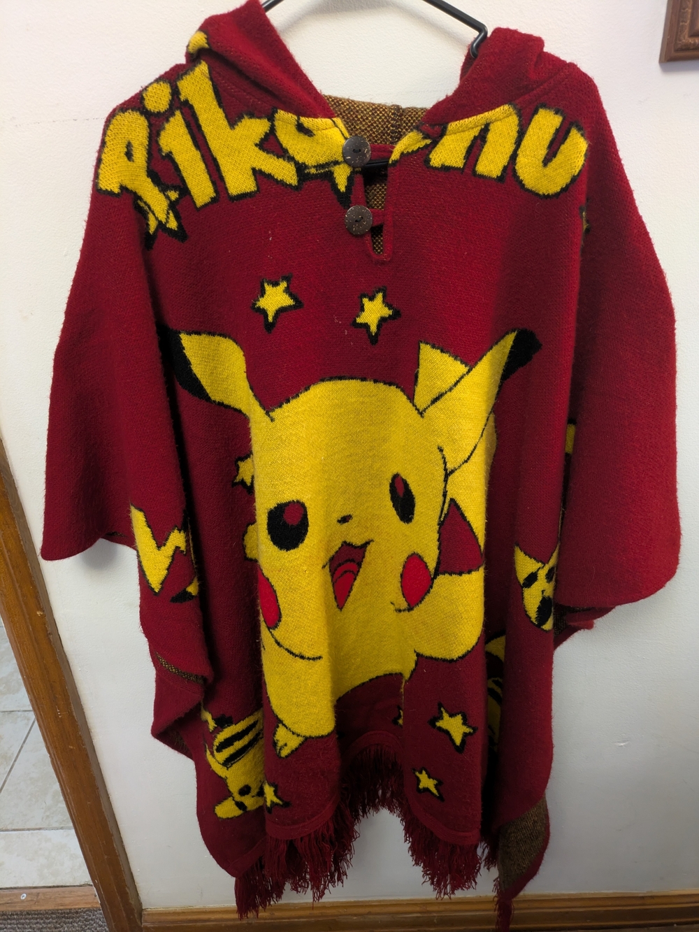 Men's Pokemon Pikachu Poncho